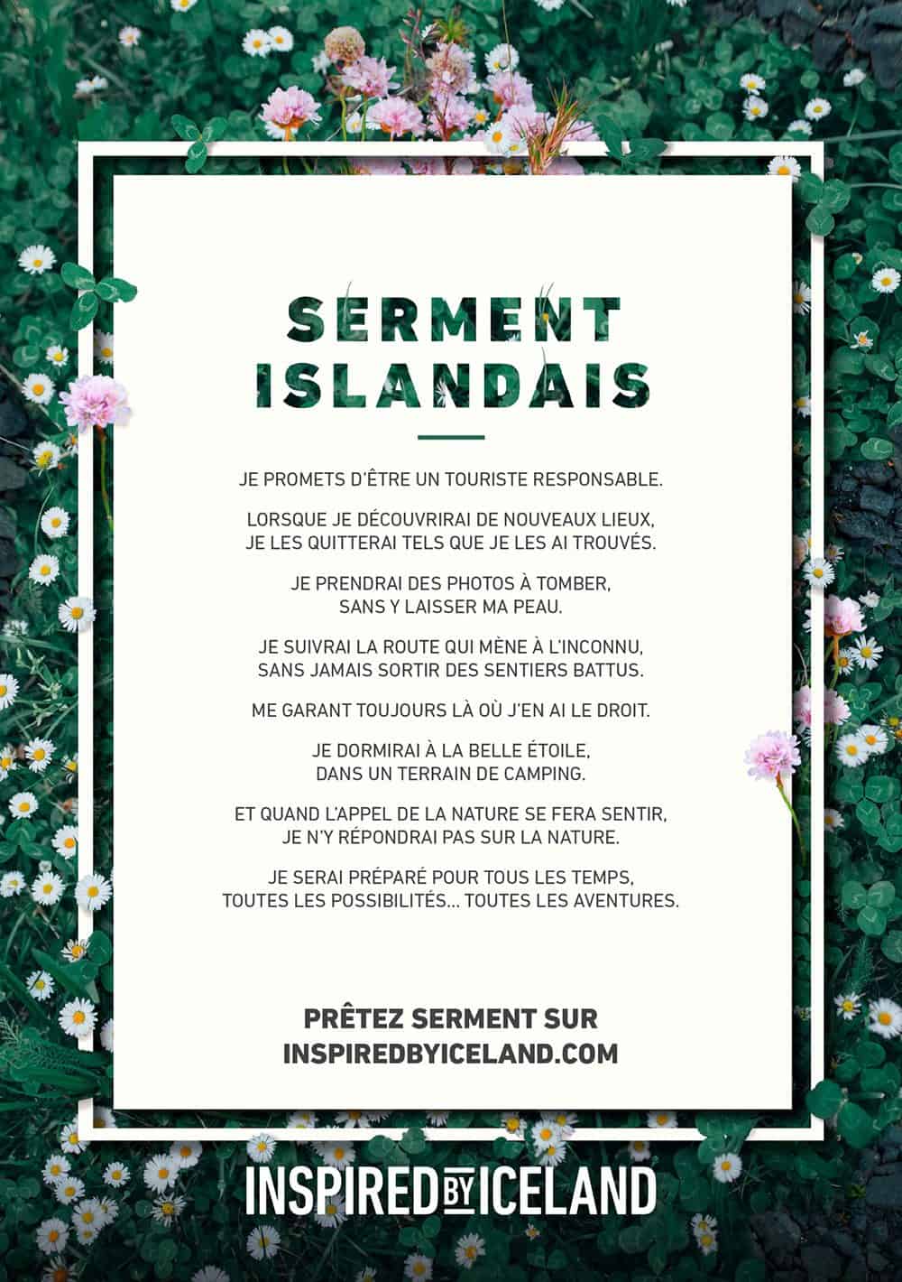 The Icelandic Pledge in French - L'engagement islandais The Icelandic Pledge in French - L'engagement islandais