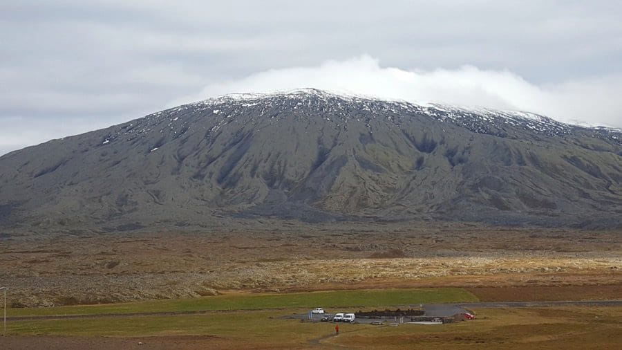 Camper traveling in Iceland